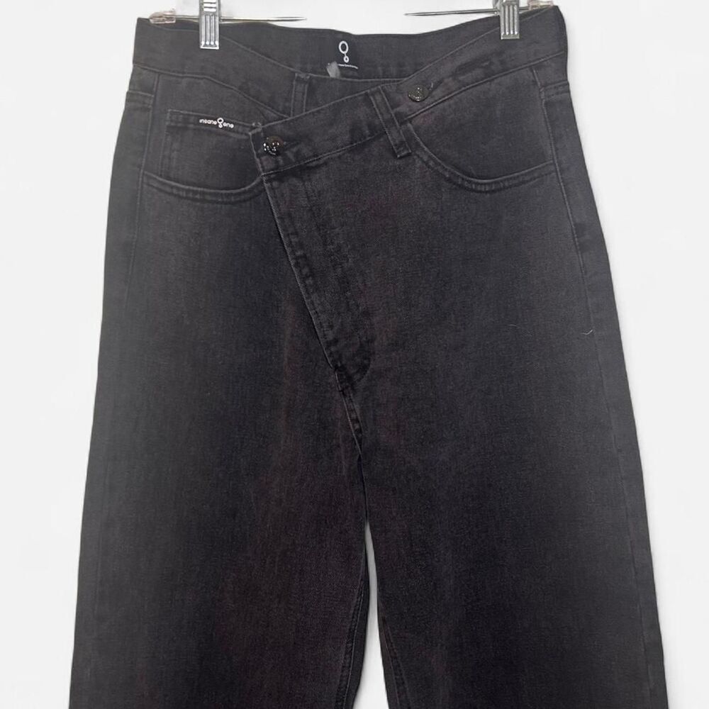 Insane Gene Black Weekend Crossover Hi-Rise Straight Jeans Size 29 - Picture 4 of 4